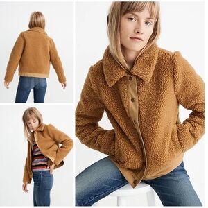 MADEWELL Sherpa Portland Jacket Distant Sand Melange size XS Teddy high pile